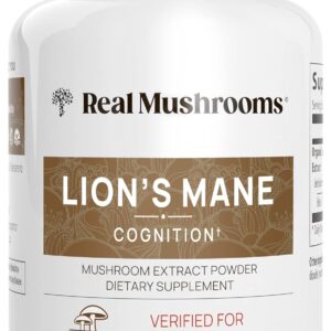 Lions Mane Mushroom Cognition (120 Capsules) Lions Mane Mushroom Powder Extract Capsules | Brain Supplement, Brain Vitamins, Focus Supplement